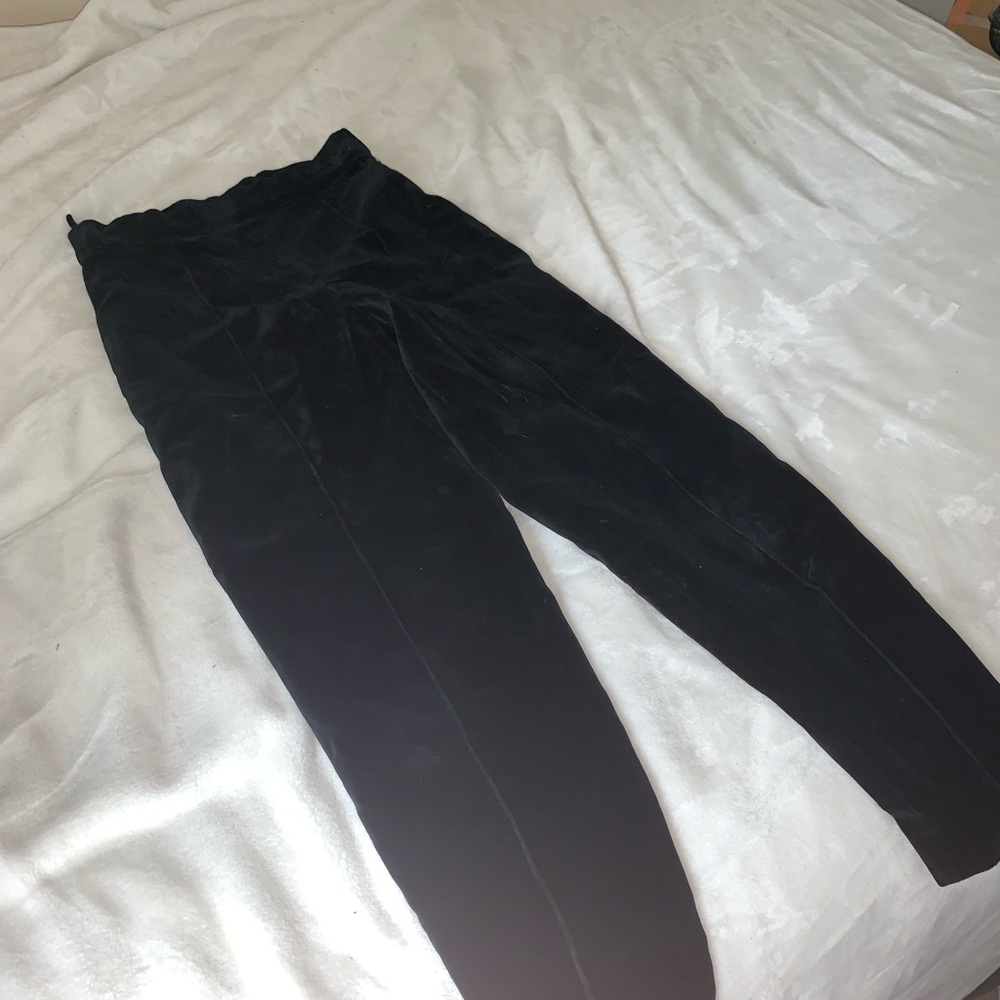 Black velvet Monna Lisa pants